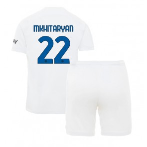 Maillot de foot Inter Milan Henrikh Mkhitaryan #22 Extérieur enfant 2023-24 Manches Courte (+ pantalon court)